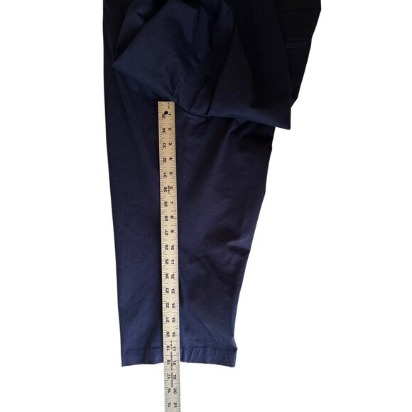 Coral Bay Petite 12P Navy Blue Capri Pants With Stretch Waistband Everyday Capri - Picture 6 of 6